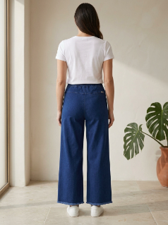 Dark Blue Denim Trouser