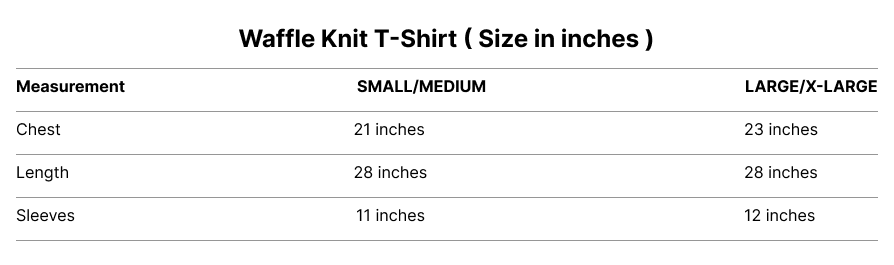 OVER-SIZED WAFFLE KNIT TEE - GREY