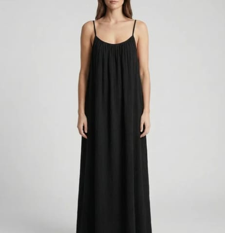 Nyra Backless Maxi - Black