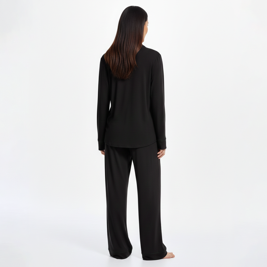 Bloom Pajama Set - Black
