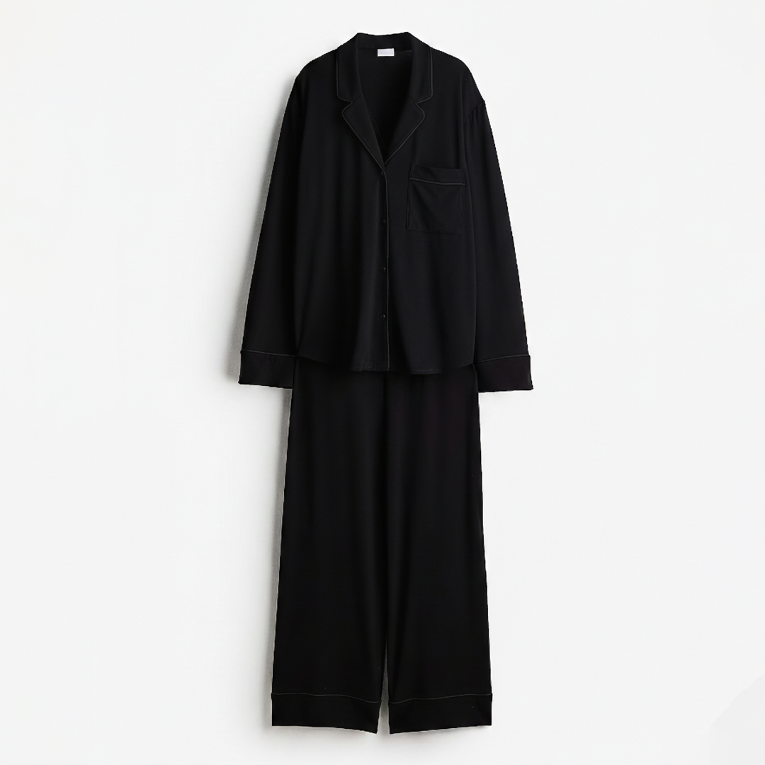 Bloom Pajama Set - Black