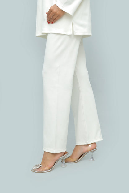 Winter Luxe Ribbed Knit Co-ord – Soft Ivory