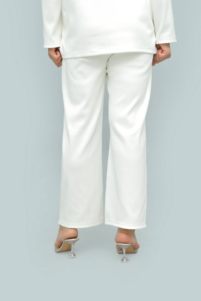 Winter Luxe Ribbed Knit Co-ord – Soft Ivory