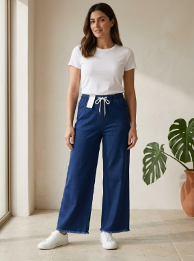 Dark Blue Denim Trouser