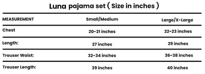 Luna Pajama Set - Maroon