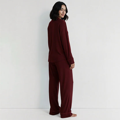 Bloom Pajama Set - Mehroon