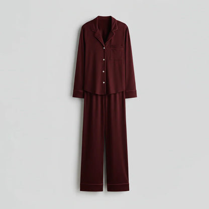 Bloom Pajama Set - Mehroon