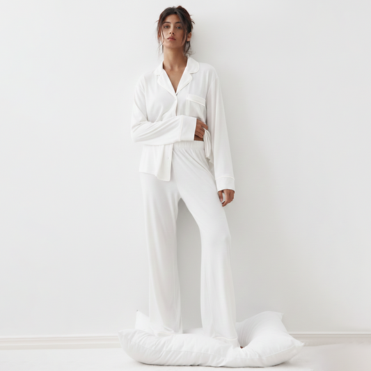 Bloom Pajama Set - White