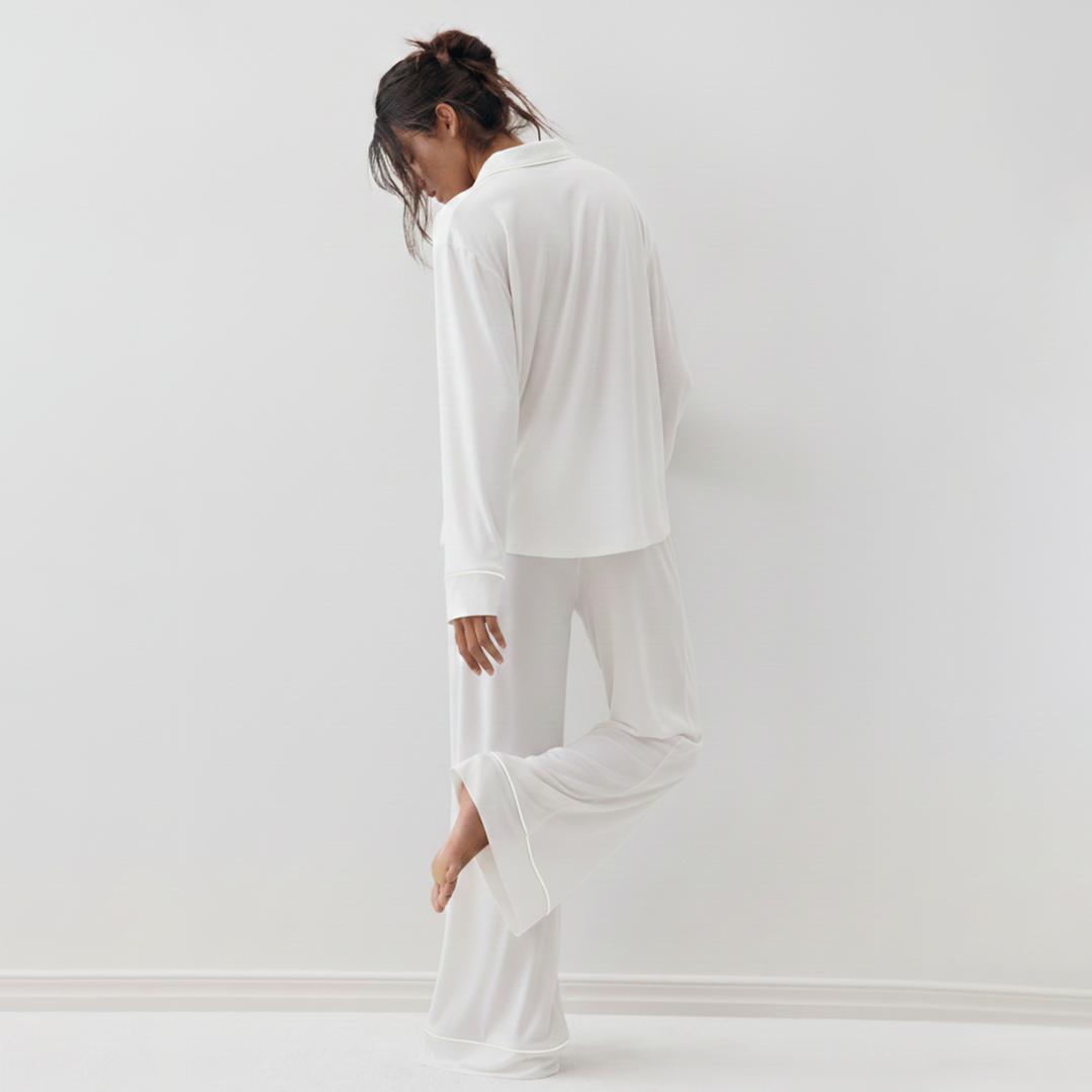 Bloom Pajama Set - White