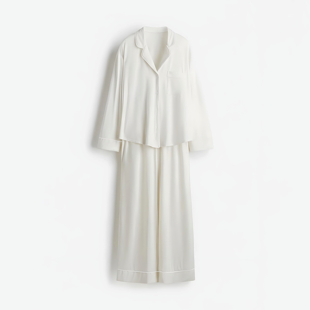 Bloom Pajama Set - White