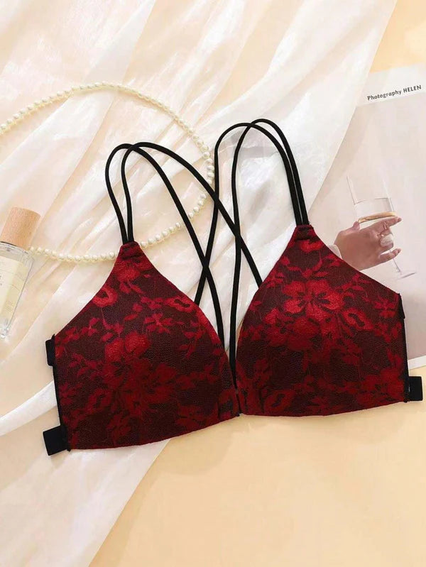 Front Buckle Bra No Underwire Small Chest Push-up 3826