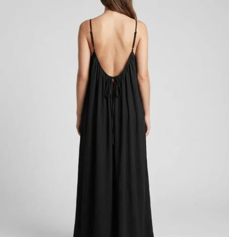 Nyra Backless Maxi - Black